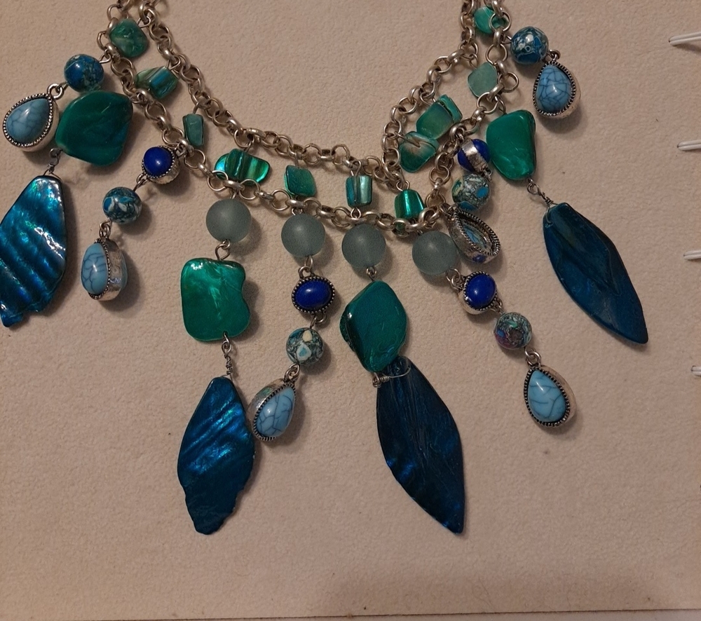 Turquoise & Teal Statement Necklace - Women Jewelry